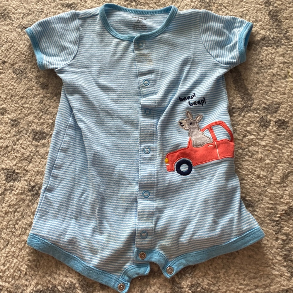 Striped Baby Romper